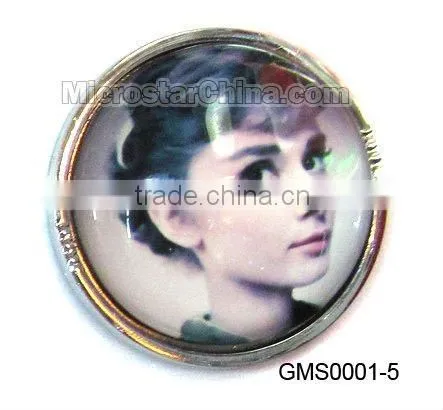 Promotional Cartoon kids crystal glass fridge magnet stickers hot sale