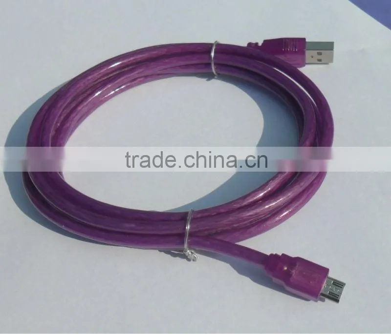 USB 2.0 data Cable A male to Micro 5pin male assembly shell