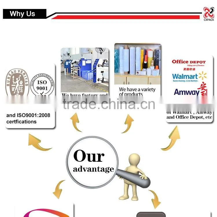 high quality shrink plastic packing paper core film