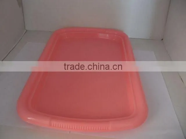 Square plastic serving tray