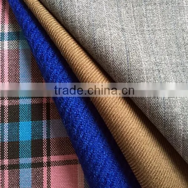 blended wool polyester suit serge/tartan/stripe/check/plaid fabric