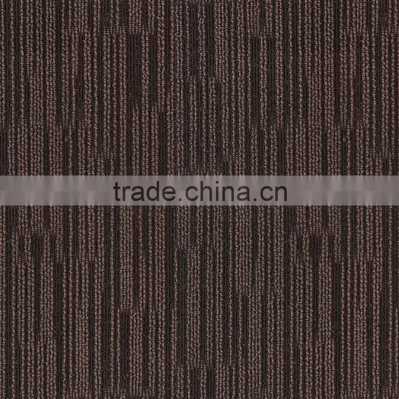 Machine made carpet fabric with pvc back carpet tiles