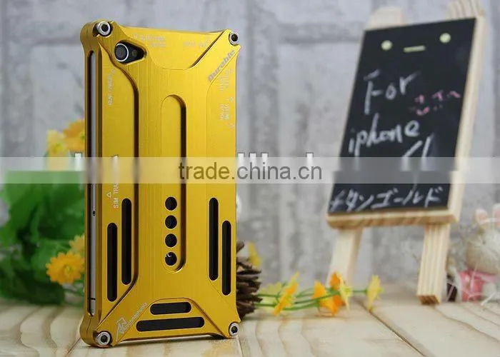 high quality novelty Durable Aluminium Metal Bumper Cover Case for iphone 4 4S