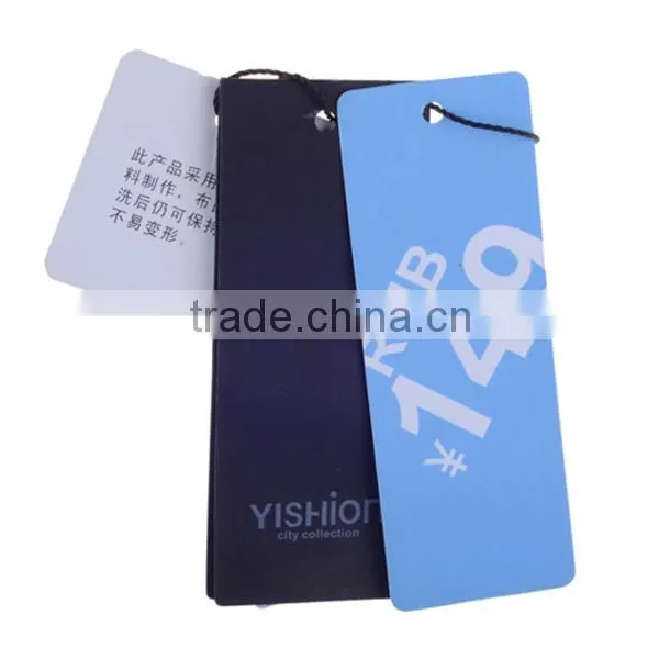 High quality custom printed clothing paper hang tag