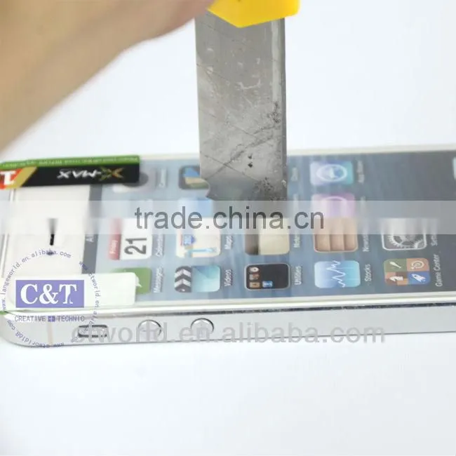 C&T tempered glass for iphone 5 white privacy screen protector