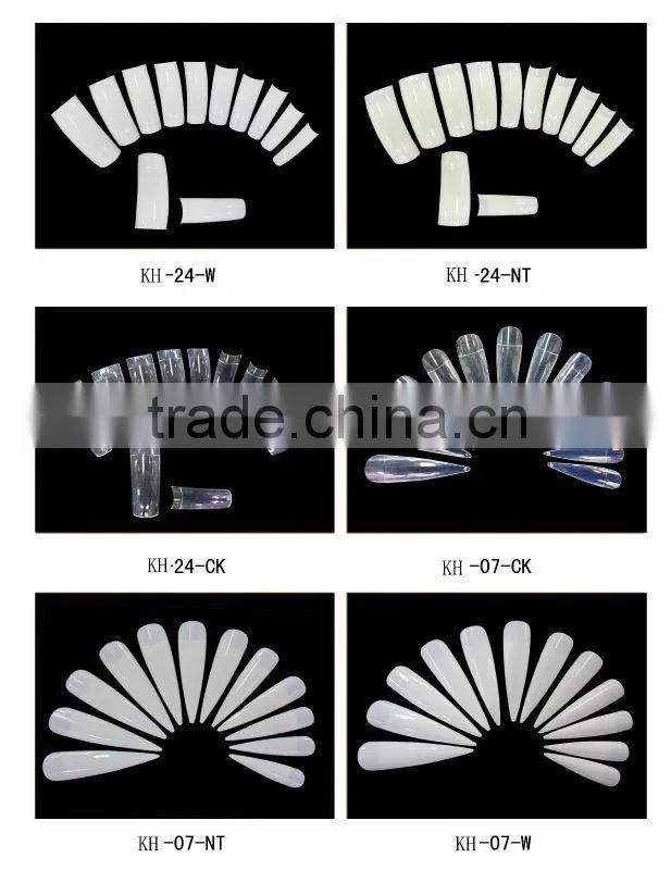 wholesale different styles of acrylic nail tips 70pcs 100pcs 200pcs 500pcs box
