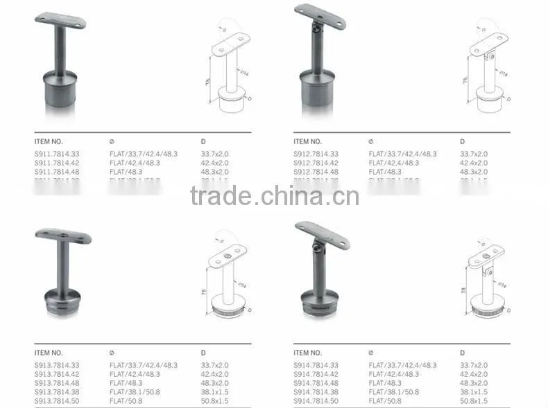 factory stainless steel railing staircase steel wall mounting baluster bracket