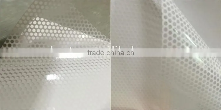 Clear Perforated Two Way Vision Window Adhesive Vinyl Sticker