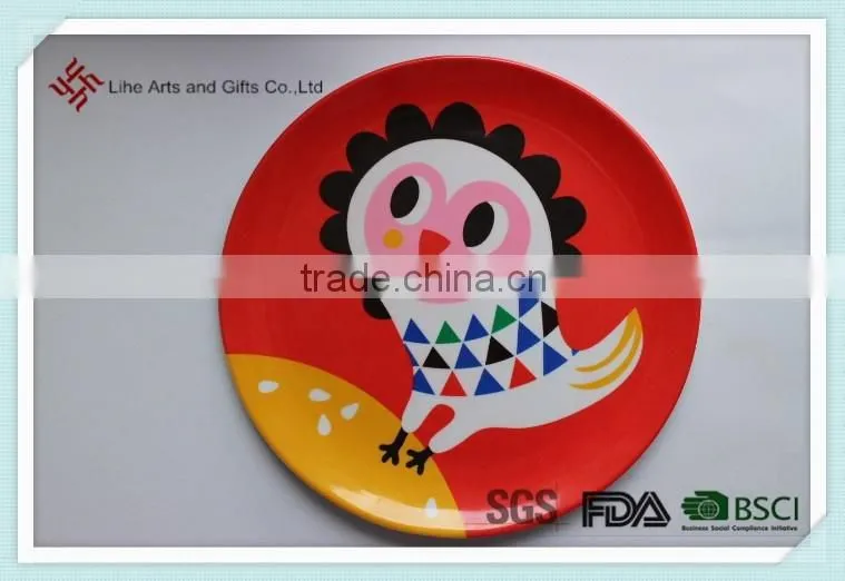 Melamine kitchenware with decal