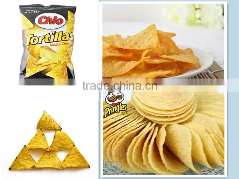 Automatic Corn Nachos Chips Pringles Production line