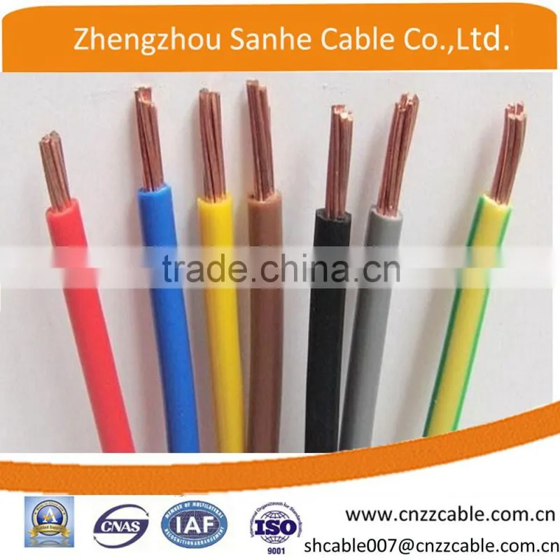 450/750V Copper conductor H05V-U/H07V-U PVCwire