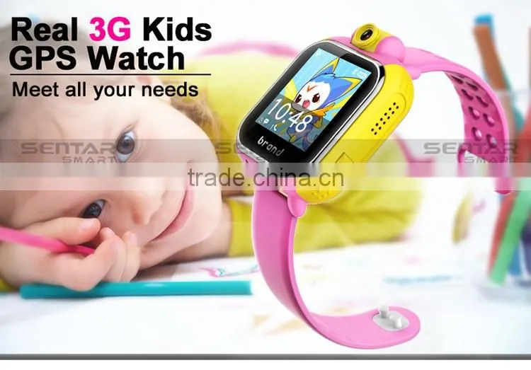 2016 CE/RoHS Wrist Phone For Kids GPS Tracker 3g GPS Phone Watch