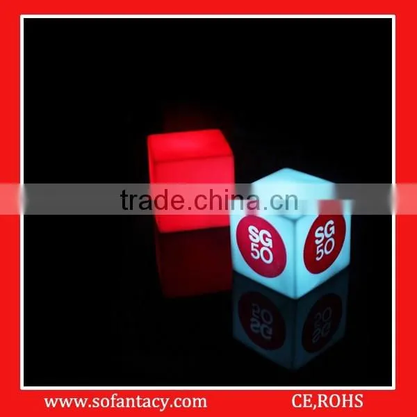 colour changing cube shape light up mood light