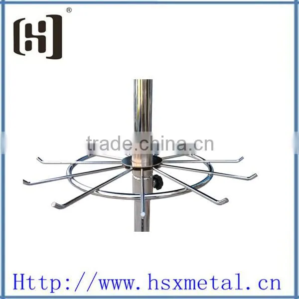 hot sale chrome spinning metal belt and tie display rack HSX-S998