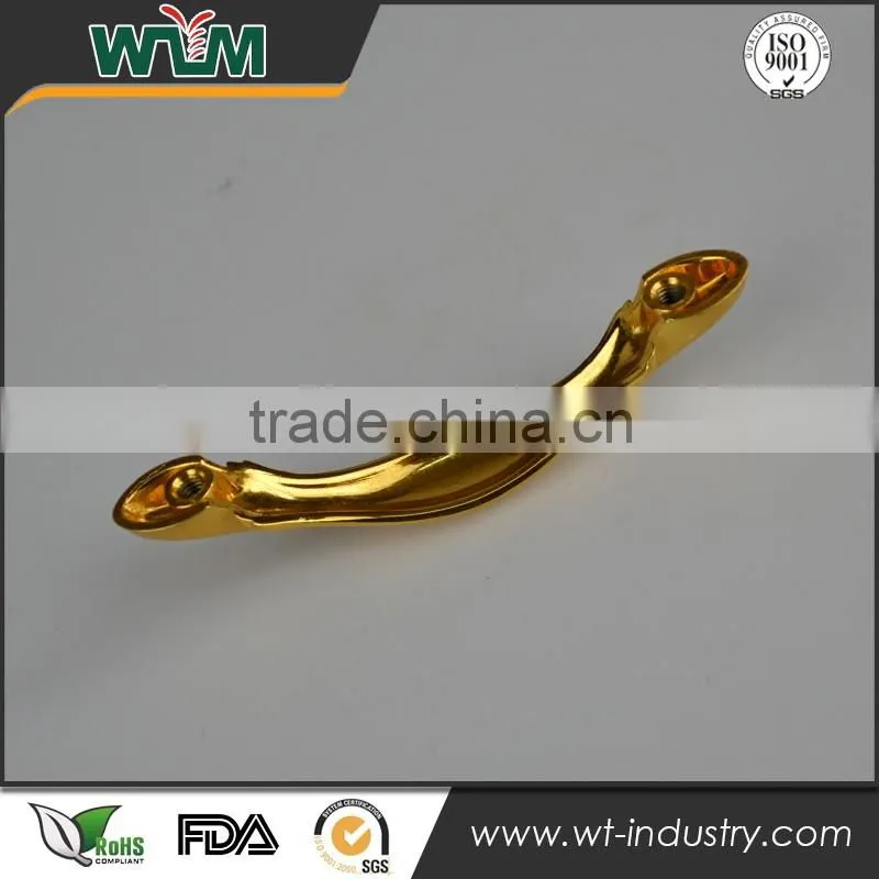 Gold plating aluminum alloy die casting for furniture handle parts