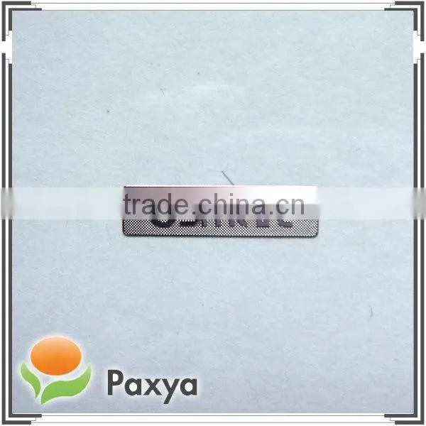 Custom silver individual company logo sticker