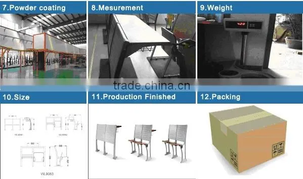 Tianzuo Steel Frame School Auditorium Seating Chairs
