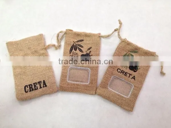 Natural Drawstring Jute Bag For Coffee/maize /rice