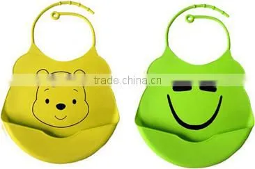 2014 New design Washable baby silicone bibs