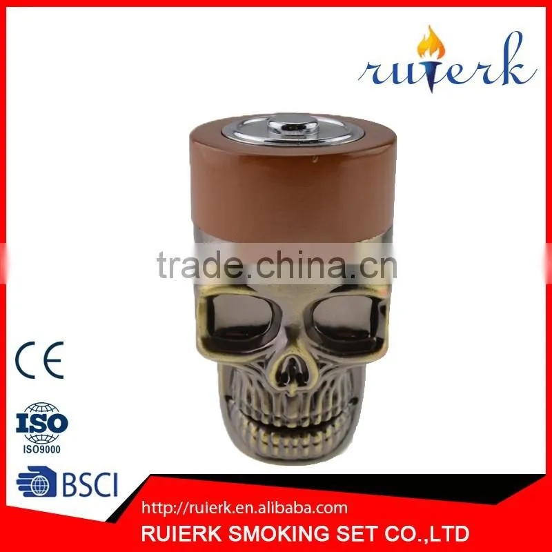 Spice Herb Grinder- Four Piece with Pollen Catcher - Zinc Alloy 815