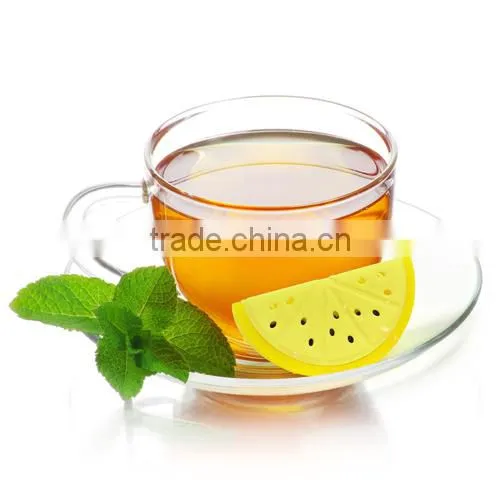 Novelty new design lemon shape silicone tea infuser