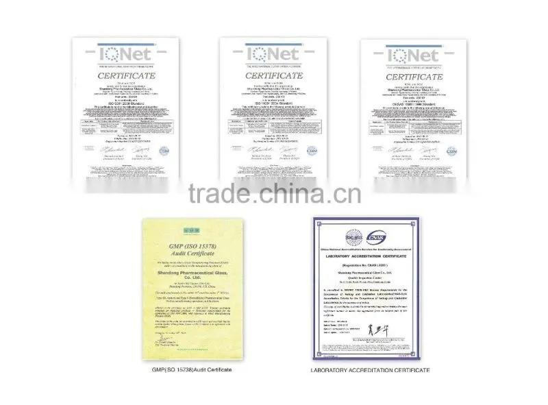 High-quality injectable glass vial