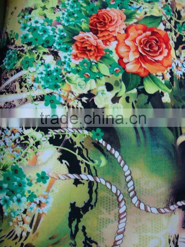 New Dresses Digital Printing On Rayon Fabric