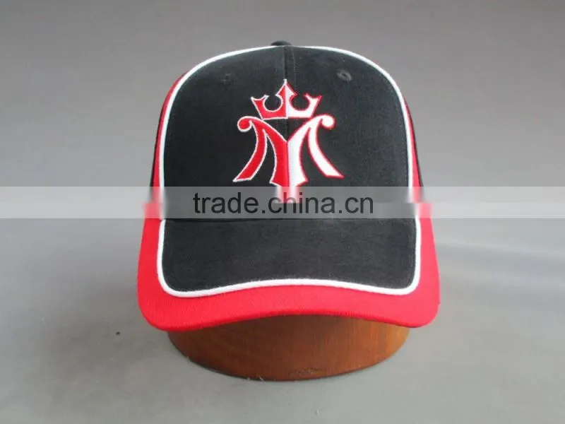 Hi quality flat embroidery 6-panel Cotton twill Baseball Cap