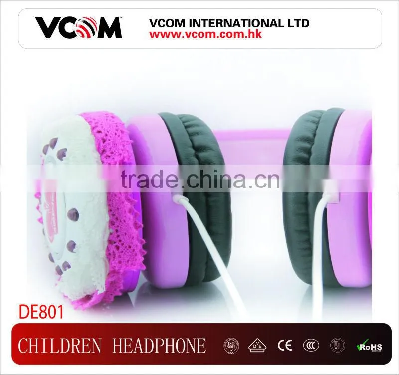 VCOM Newest Professional Design Children's headphones for 6-12 years old Children
