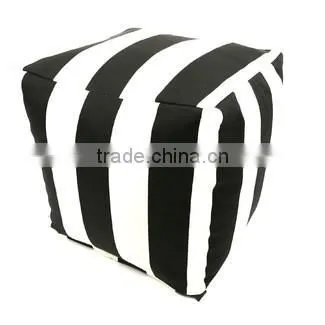 customized white and black storage ottoman avaliable OT4034
