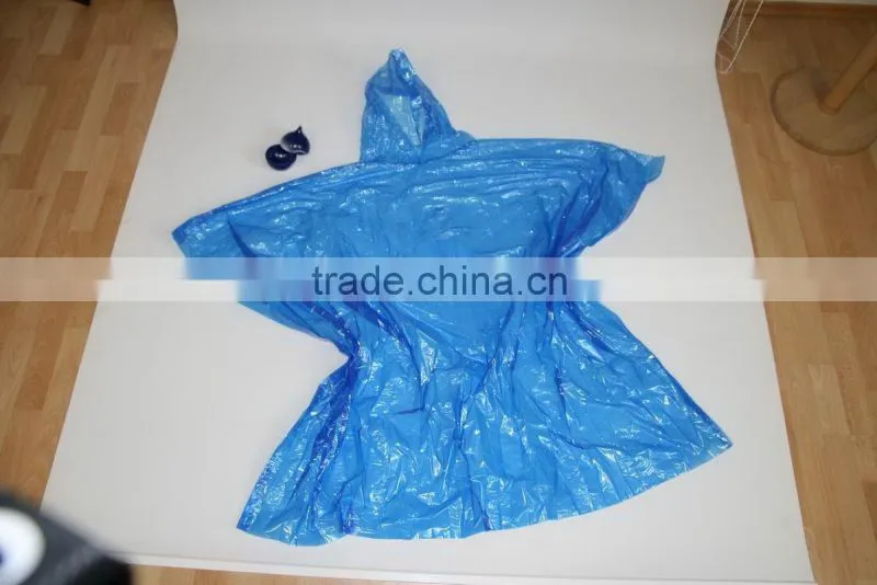 pvc green rain poncho/raincape