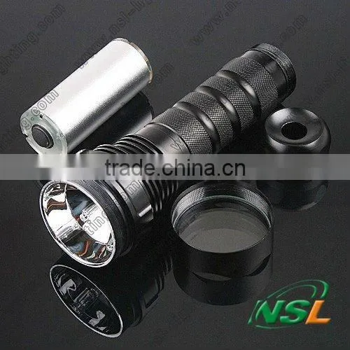 Aluminium 24W HID Xenon Torch Flashlight Hunting light With Rechargeable 2200mah battery For outdoor camping fishing
