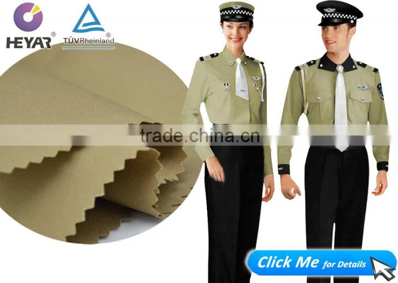 Twill Poly Cotton Blue Police Uniform Fabrics