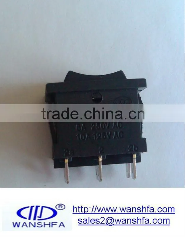 dpdt rocker switch for coffe pot KCD6-203