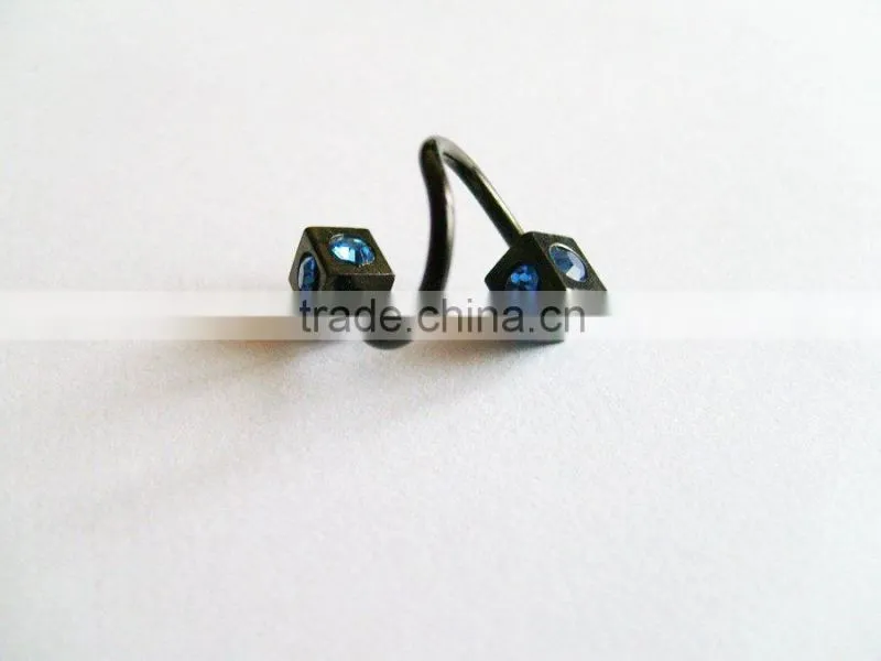 2010 latest square labret ring,lip piercing jewelry