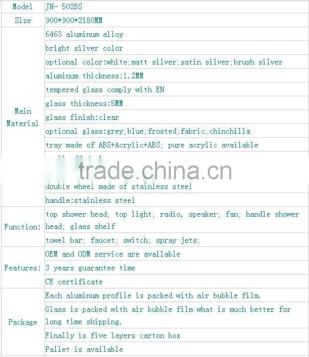 High Quality Cheap tempered glass small shower screen