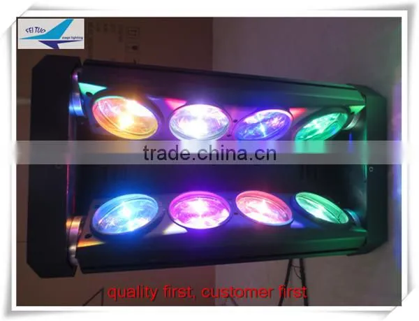 8*10w DMX white/full color 4in1 rgbw beam led moving head spider light