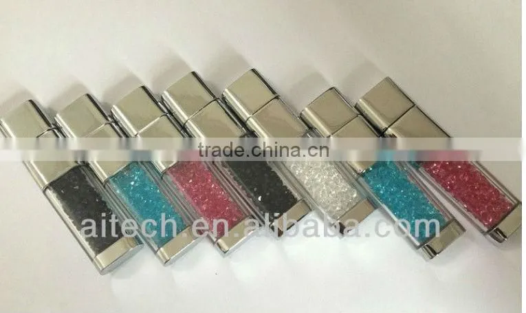 Cheap samrtphone touch crystal pen usb with high quality with 8GB