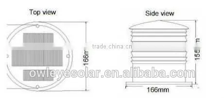 Solar-power navigation light,Solar powered led marine lights