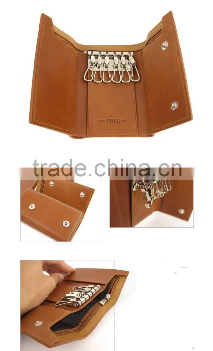 Key Ring Leather Wallet