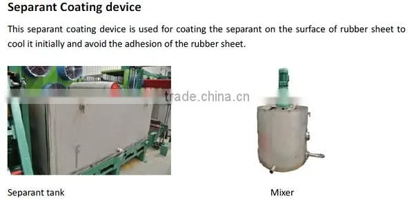 Rubber batch off cooling machine