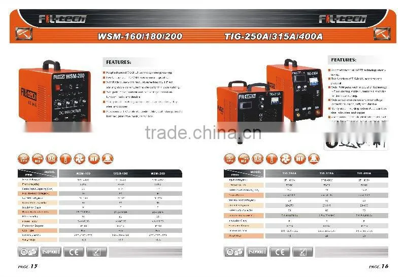 Inverter TIG Welding TIG-315A TIG-250A TIG-400A