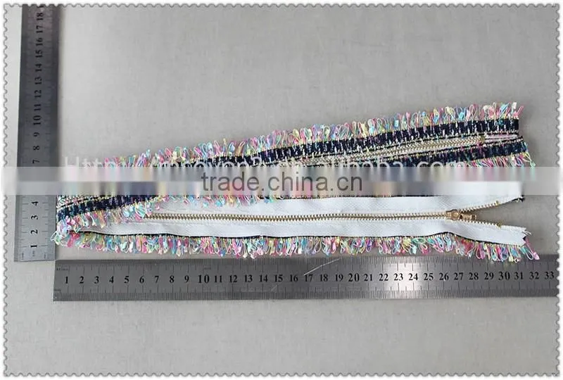 Wholesale cheap unfinished custom long chain nylon zipper, zipper and slider accessories