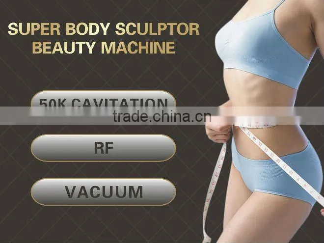 50khz Ultrasonic Cavitation& vacuum & tripolar rf beauty machine