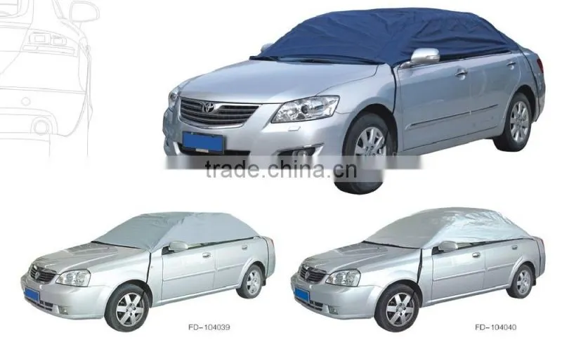 Factory OEM high quality folding silver PEVA S M L XL XXL sun car cover