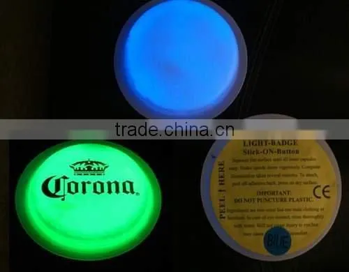Holidays, promotional Round Glow Badge, Light Stick Badge