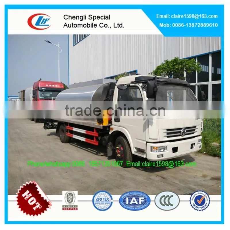 DongFeng intelligent asphalt spray truck 8CBM , asphalt distributor trucks for sale