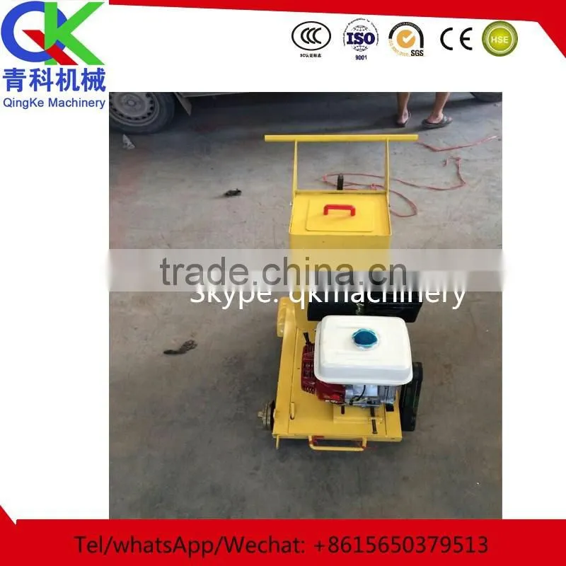hand push concrete road slotter channel-opening machine
