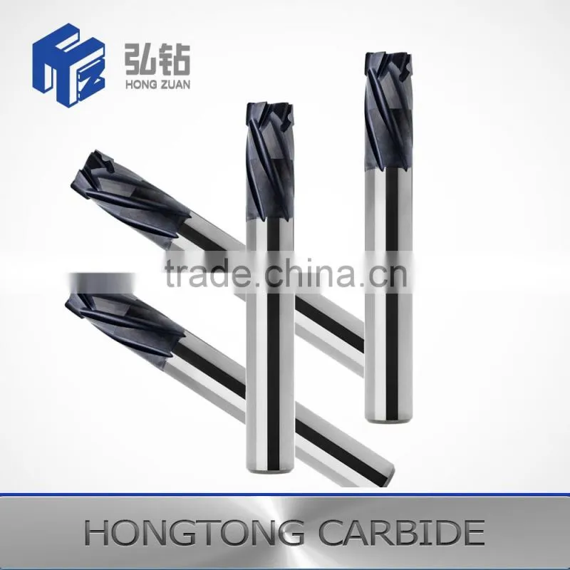 Cemented carbide single end mills for depths-of-cut