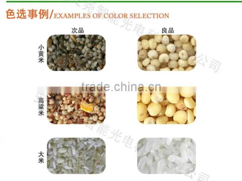 Automatic grain/rice/wheat/bean/corn/seed/sesame seeds color sorting machine